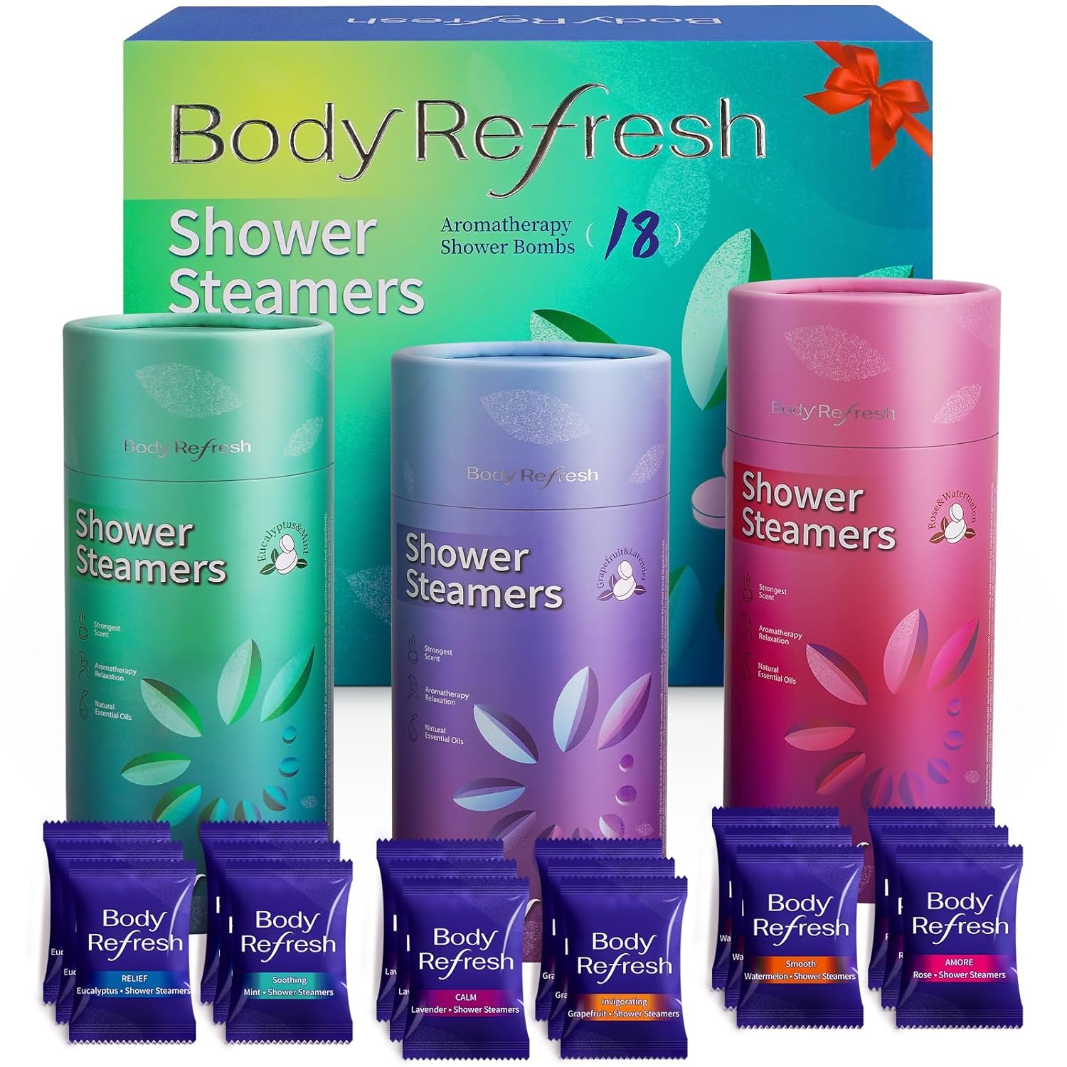 Shower Steamers Aromatherapy - 8 Pack Shower Bombs with Natural Essential Oils, Birthday Gifts for Women Self Care Relaxation Home SPA Stress Relief, Gifts for Girlfriend Teacher Womens Christmas Gift