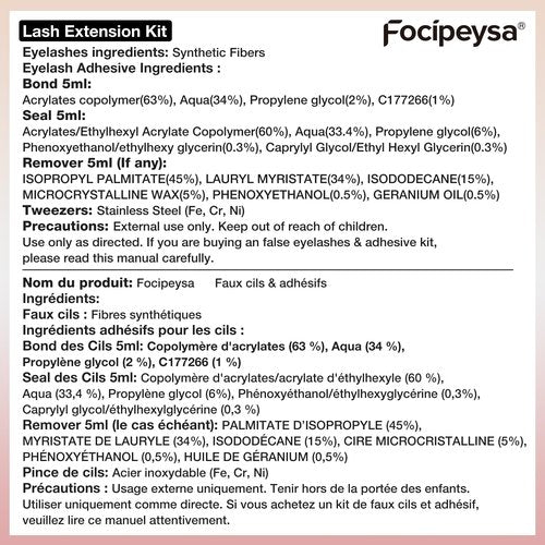 Fluffy Eyelash Extension Kit Volume Lash Clusters Kit 10-18mm Individual Lashes Clusters 100D DIY Lash Extension Kit 200pcs Clusters Lash with Bond and Remover Lash Applicator by Focipeysa