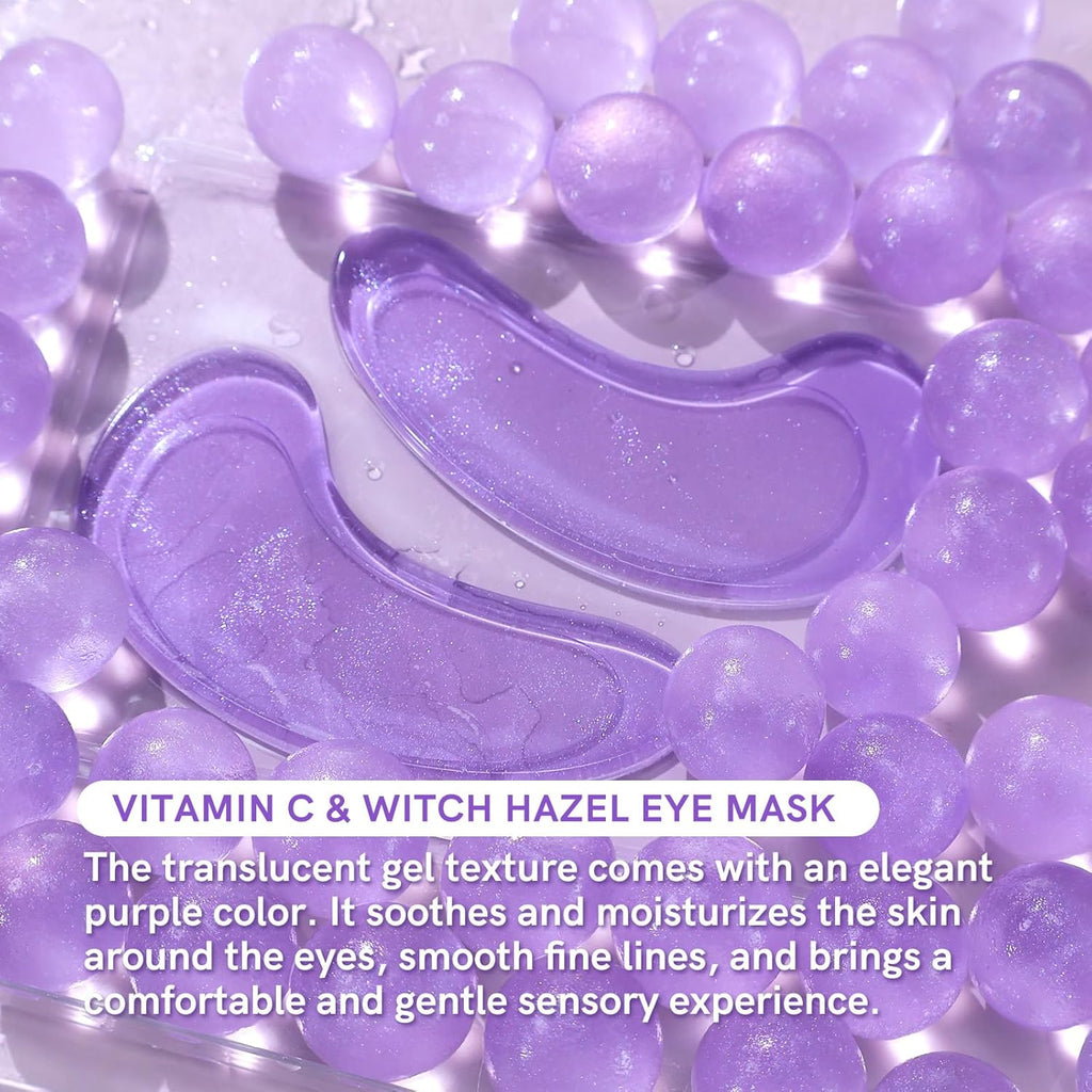 Under Eye Patches Gold and Hyaluronic Acid for puffy eyes,Rose Eye Masks for Dark Circles and Puffiness skin care Smooth Wrinkles products 30 Pairs