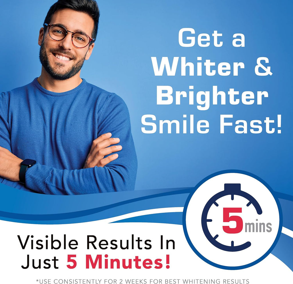 Plus White Speed Whitening Gel - 5 Minute Results - Professional at Home Teeth Whitening w/Dentist Approved Ingredient & Tooth Stain Remover (2 oz)
