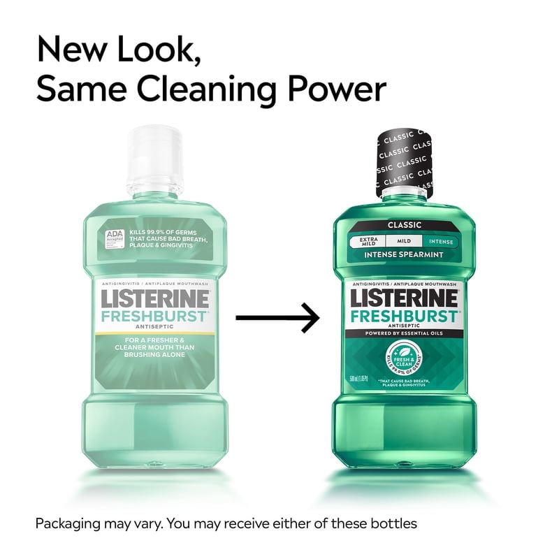 Antiseptic Mouthwash for Fresh Breath & Gum Care - 250 mL & Larger Sizes