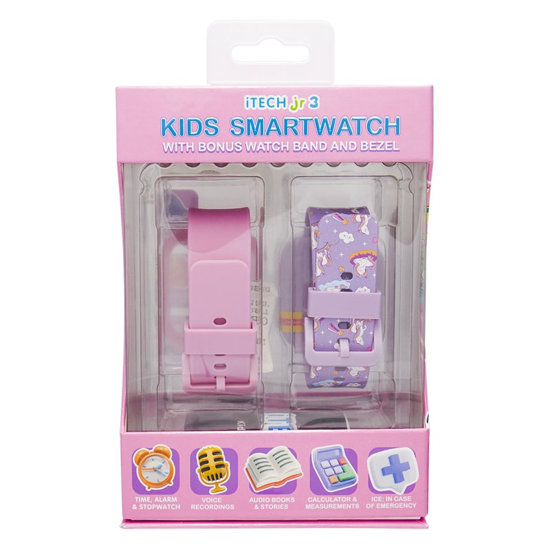 Kids Girls Unicorn Smartwatch with Interchangeable Straps and Camera