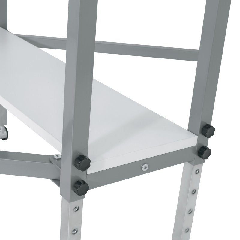 Adjustable Sewing & Craft Table with Storage & Folding Top - 58.75 inch