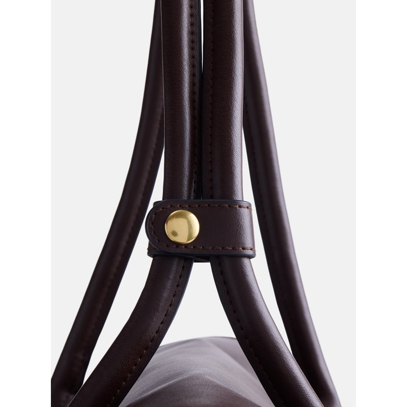 Women's Tan Gray Leather Satchel Bag with Laptop Sleeve and Organizer