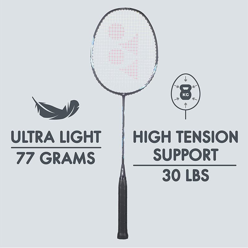 Lightweight Graphite Badminton Racket with Isometric Head and Flexible Shaft