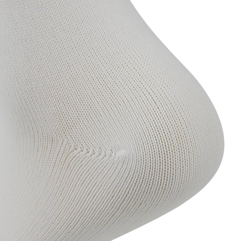 White 8-11 Year Old Kids Soccer Socks 4 Pack - Cotton Team Socks for Boys & Girls
