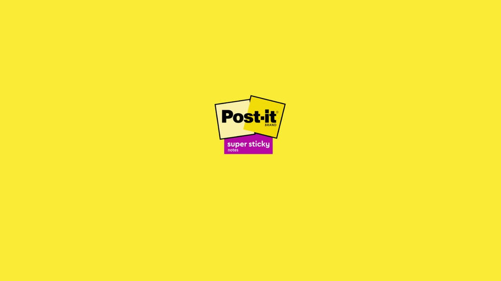 Post-it Super Sticky Notes 3x3 Inches - Energy Boost Collection, 24 Pads