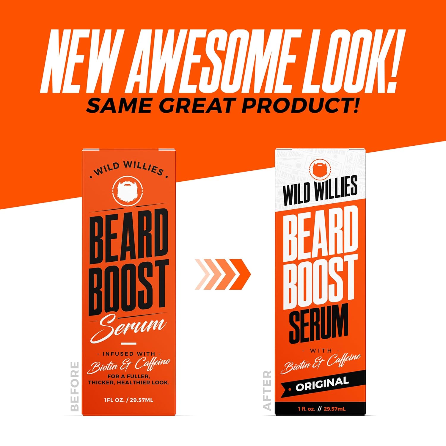 Wild Willies Beard Growth Serum for Men - Natural Beard Serum with Biotin, Caffeine & Essential Beard Oil for Fuller, Thicker Facial Hair Enhancer - Daily Grooming, Nourishes & Hydrates Facial Hair