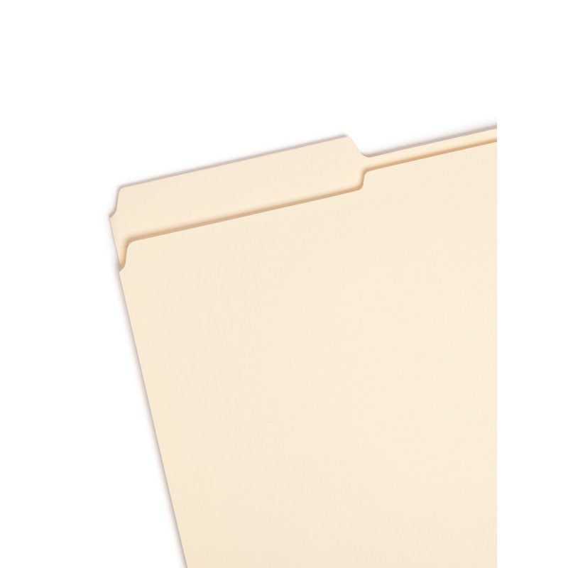 Legal Manila Folders with Reinforced Tabs 100 Pack - Durable Office Filing
