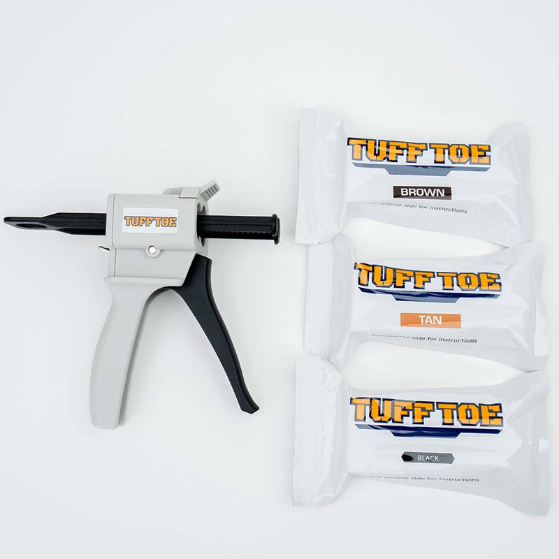 Tuff Toe Boot Cartridge Bulk Pack for Tuff Gun Dispenser - White, Red, Black