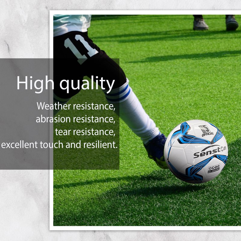 Size 5 Soccer Ball for Training & Match – Includes Pump | Senston