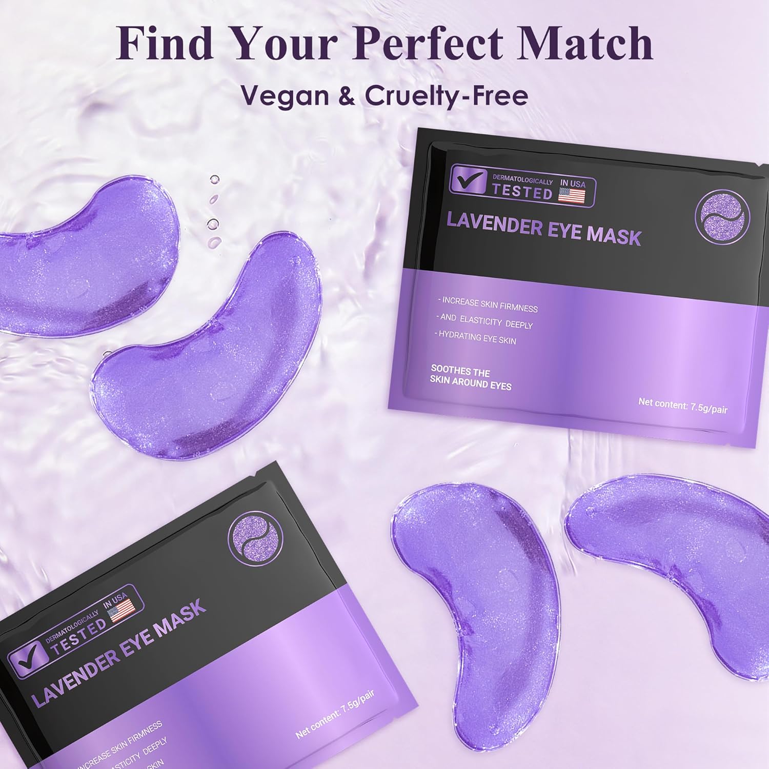 Under Eye Patches (30 Pairs), 24K Gold Under Eye Mask for Puffy Eyes, Dark Circles,Bags and Wrinkles with Collagen,Relieves Pressure and Reduces Wrinkles,Revitalises and Refreshes Your Skin