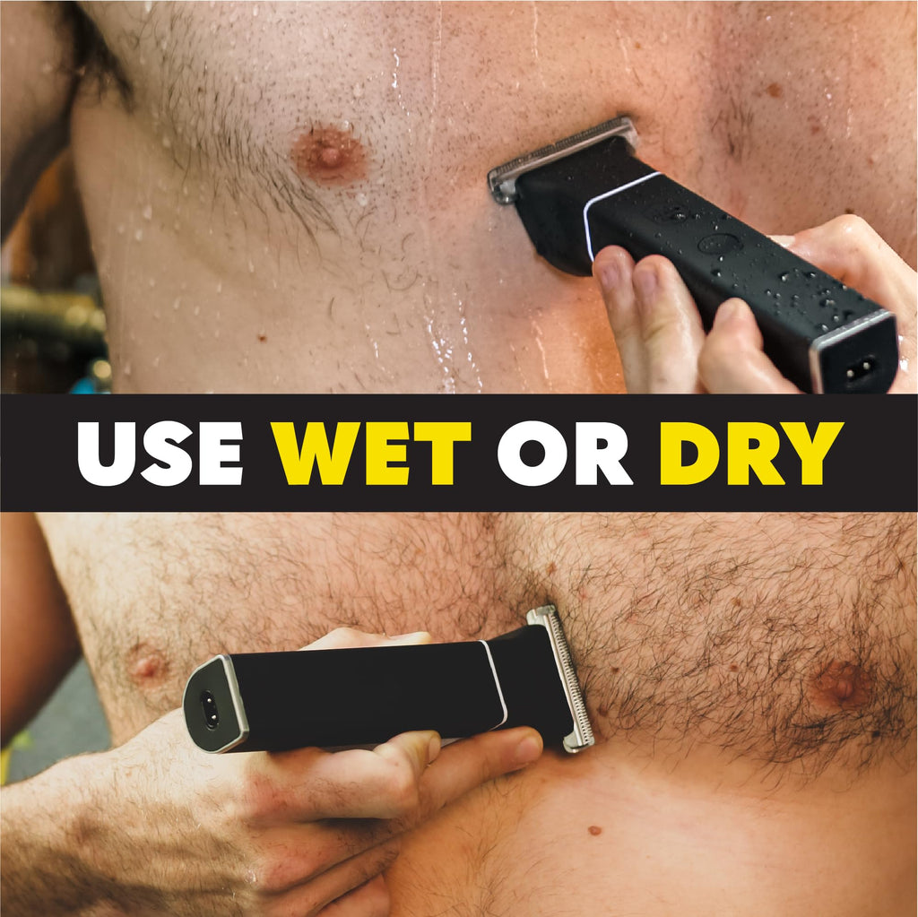 The Beard Club Manscape Body Hair Trimmer for Men, Ball Trimmer Men, Pubic Hair Trimmer for Men, Ceramic Blade Ball Shaver, Body Trimmer for Men, Men Body Shaver - Manscaper
