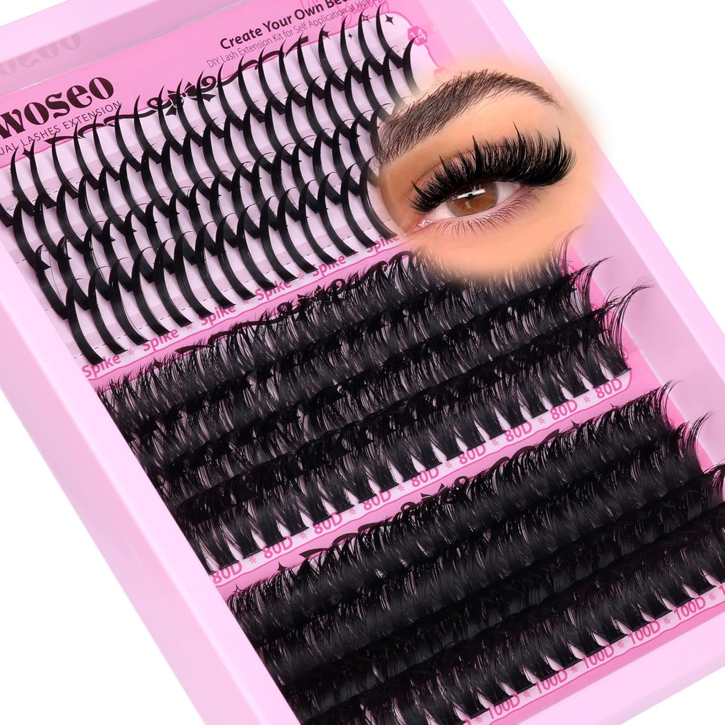 Manga Eyelash Clusters - Natural Look Anime Lash Extensions (8-16MM) for Beginners