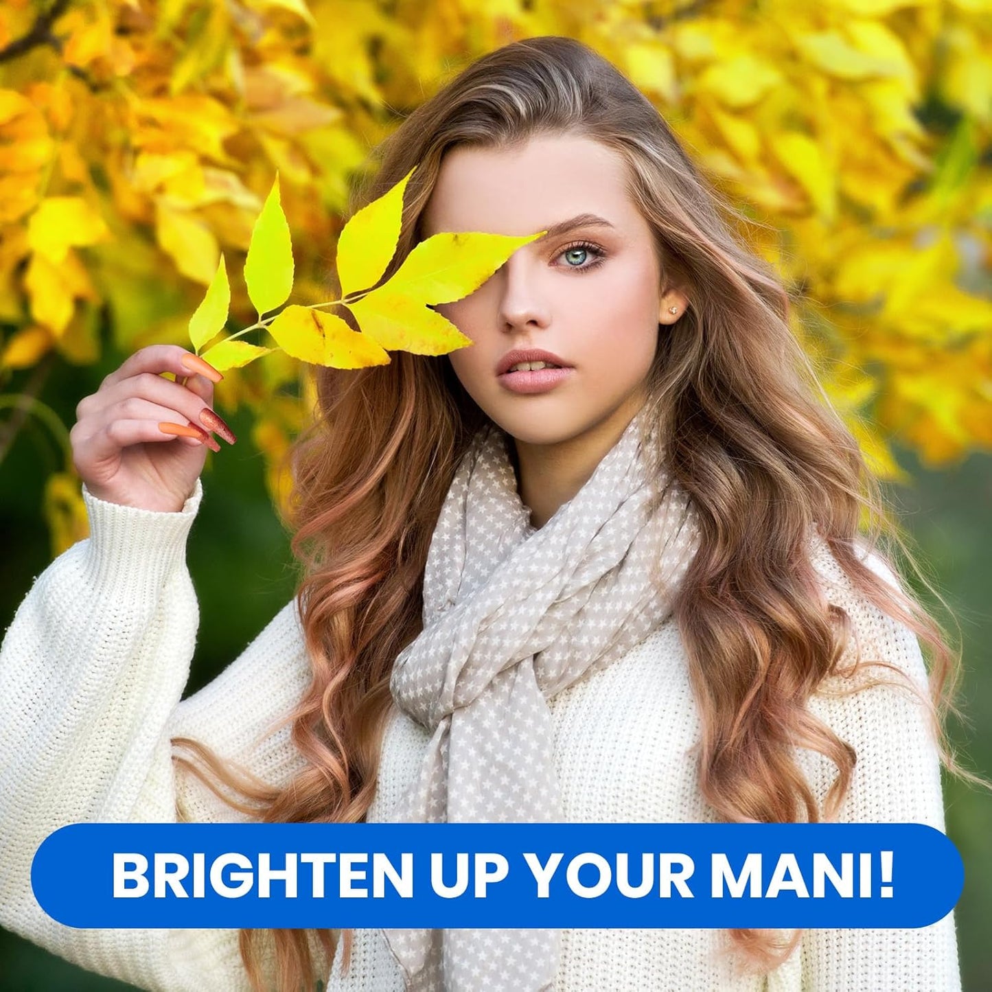 Beetles 6-Pack Fall Gel Nail Polish Set - Brown, Green, Yellow, Burgundy & Glitter - Soak Off UV/LED Manicure Gift for Women