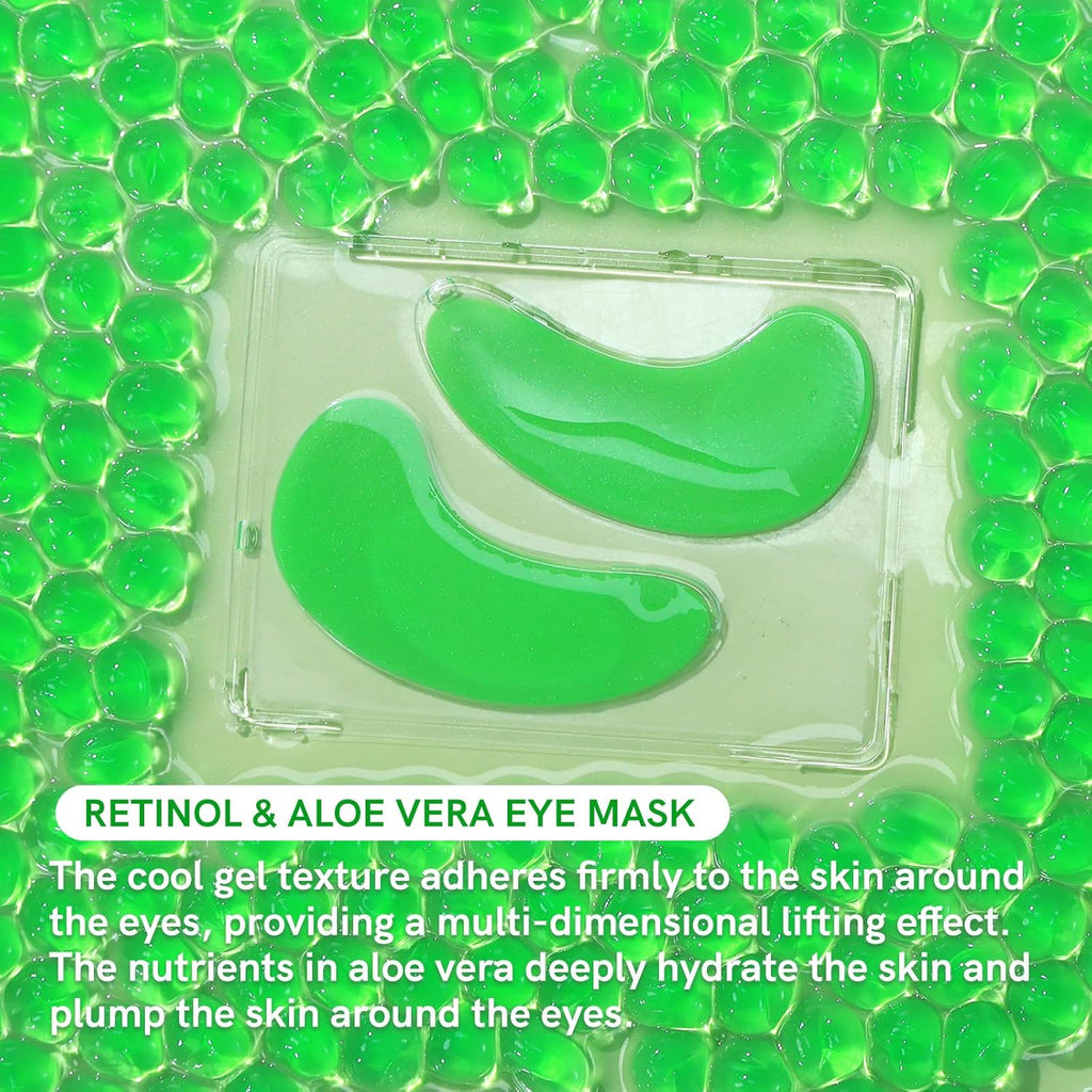 Under Eye Patches Gold and Hyaluronic Acid for puffy eyes,Rose Eye Masks for Dark Circles and Puffiness skin care Smooth Wrinkles products 30 Pairs