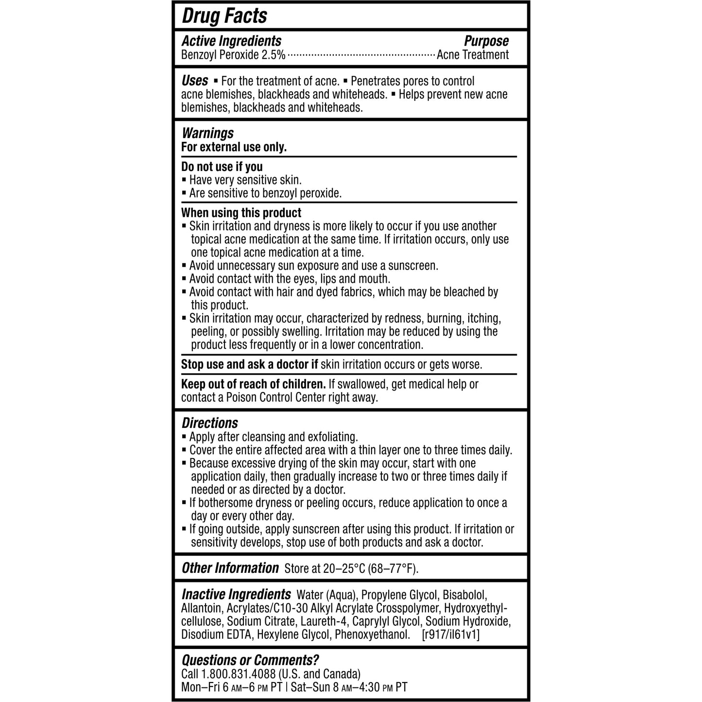 Paula's Choice CLEAR Regular Strength Daily Skin Clearing Treatment with Benzoyl Peroxide for Facial Acne and Redness Relief, 2.25 Fl. Oz.