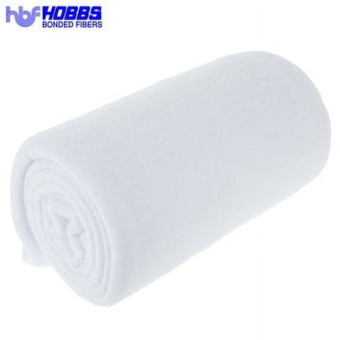 Hobbs Heirloom Bleached Cotton Batting 120x120 Inches for Quilts - King