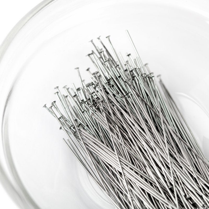 Silver Metal Head Pins for Jewelry Making - 315 Pieces, DIY Craft Supplies