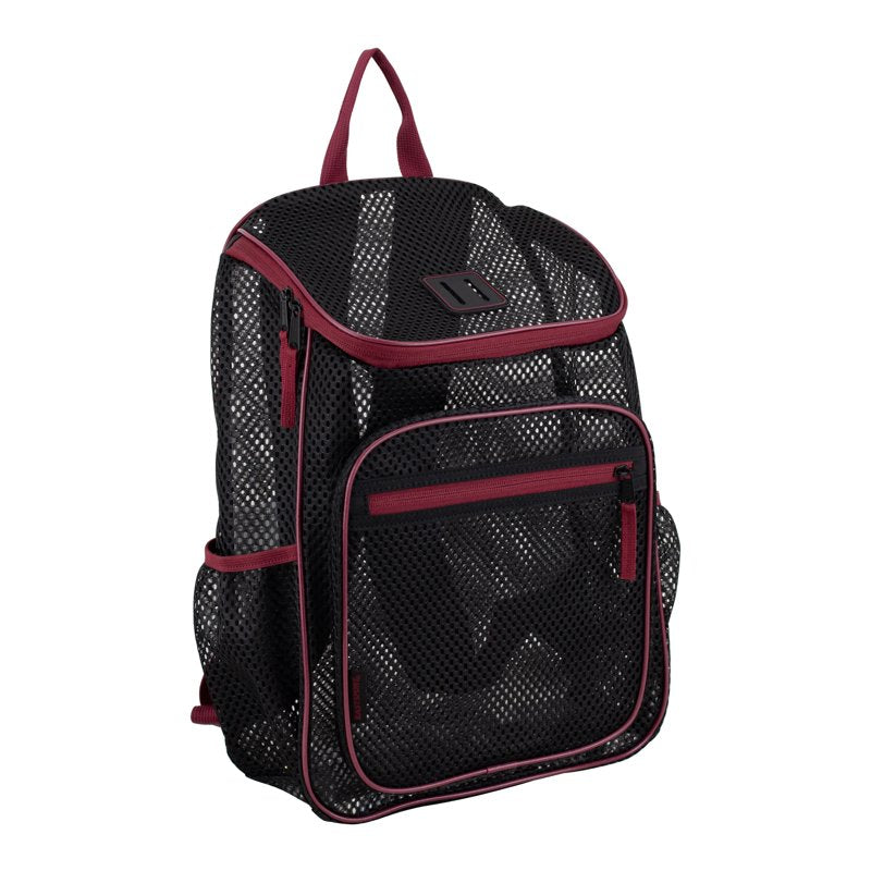 Mesh Backpack with Spacious Main Compartment & Hydration Pockets