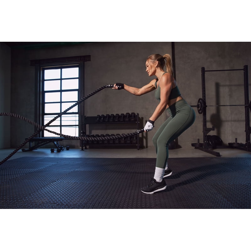Women's High Rise 7/8 Performance Leggings with Pockets - Moisture-Wicking Athletic Pants