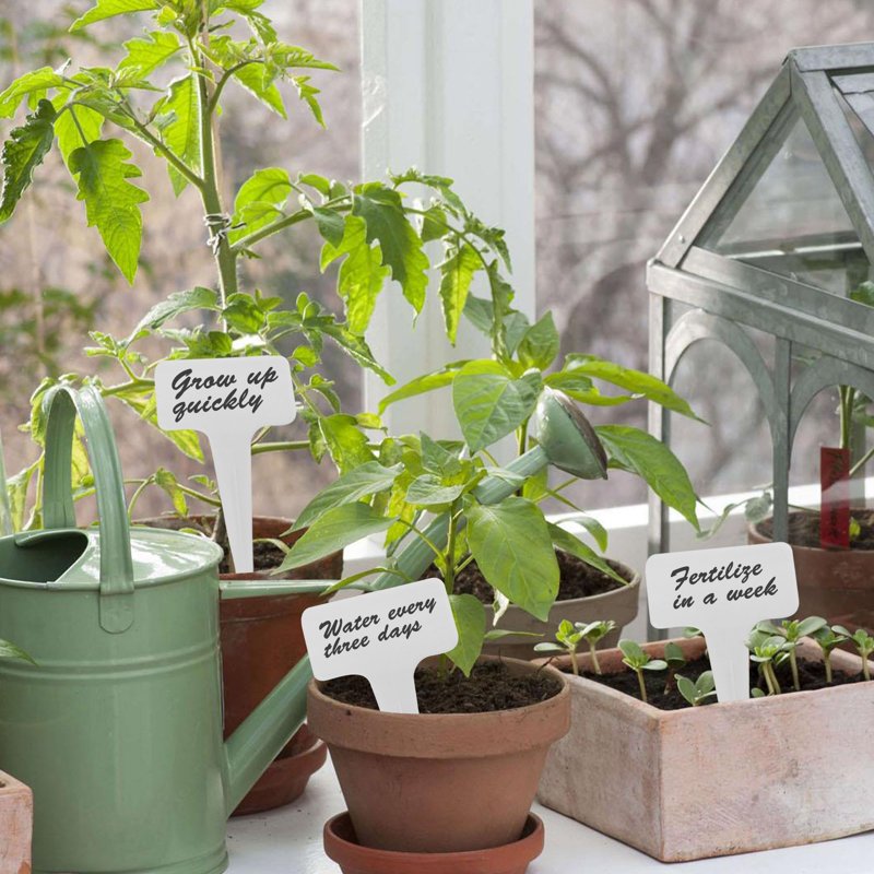 150 Waterproof Garden Plant Labels & Markers with Oil-Based Marker Set