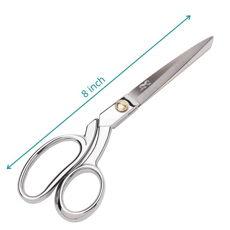 Heavy Duty Fabric Scissors - 8 Inch Sharp Tailor Shears for Sewing & Crafting