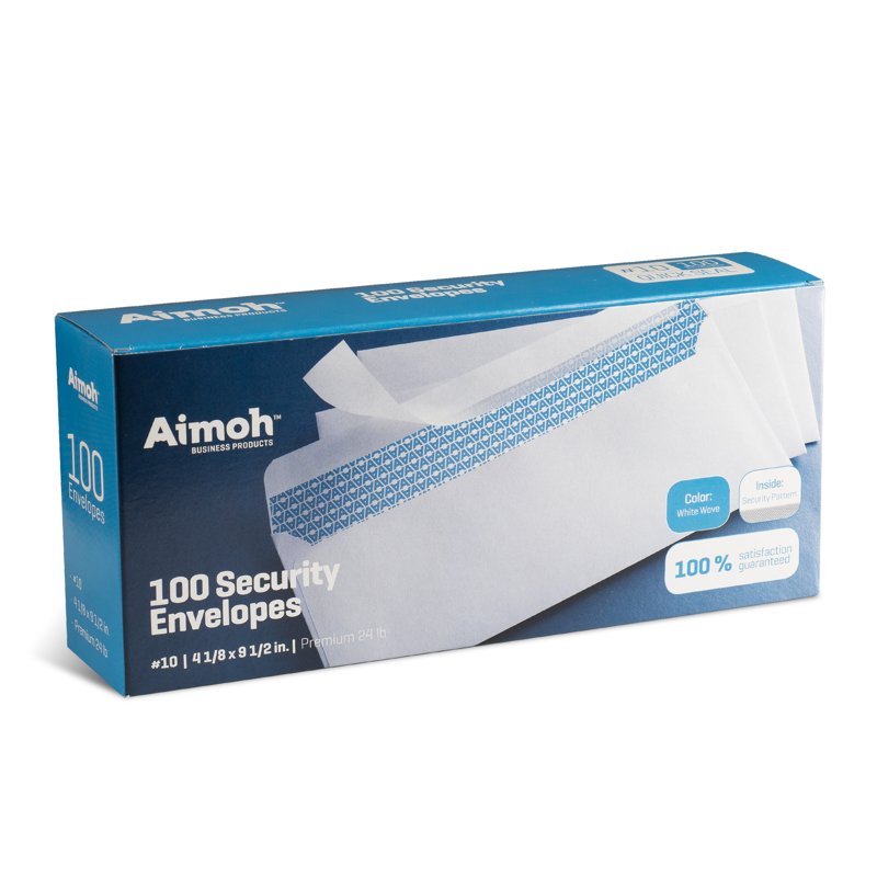 Security Tint Envelopes #10 - 4-1/8 x 9-1/2 Inches, 100 Count