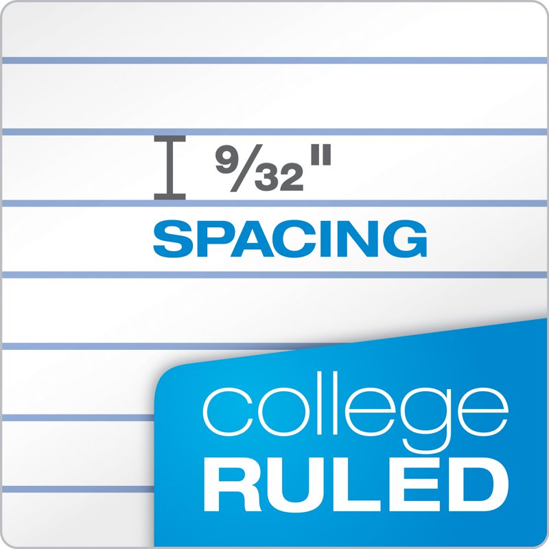 Office Paper - 8.5 x 11 College Ruled Filler Paper, 500 Sheets, White