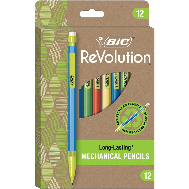 BIC ReVolution Mechanical Pencil 0.7mm - Recycled, Smooth Writing