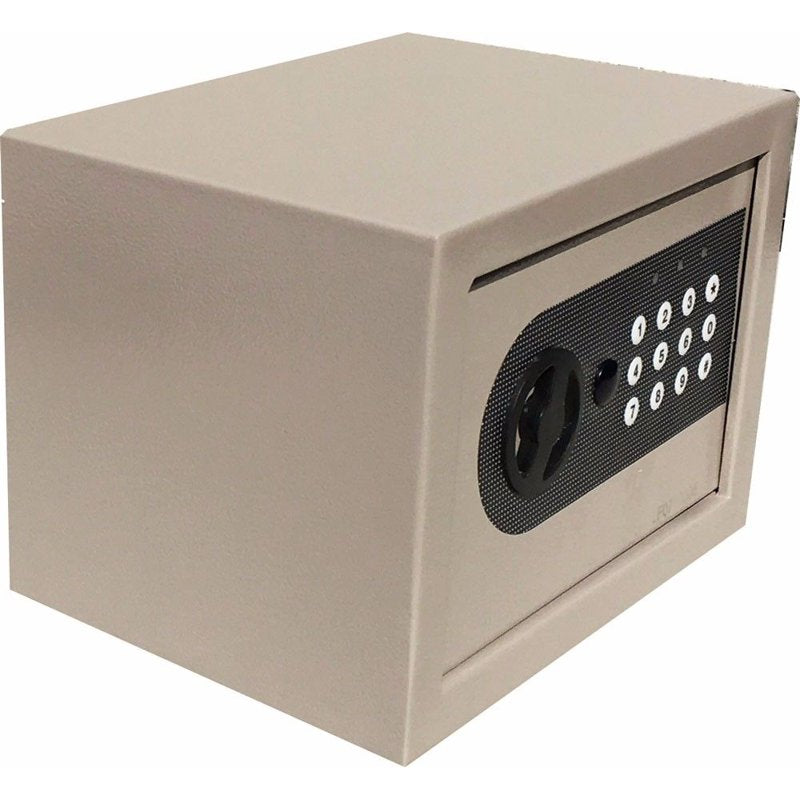 Electronic Wall Safe with Digital Lock Steel Gray Compact Security for Home & Business