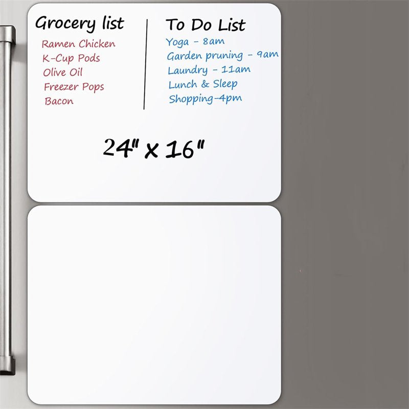 Magnetic Dry Erase Whiteboard Sheet for Refrigerator Kitchen Organizer