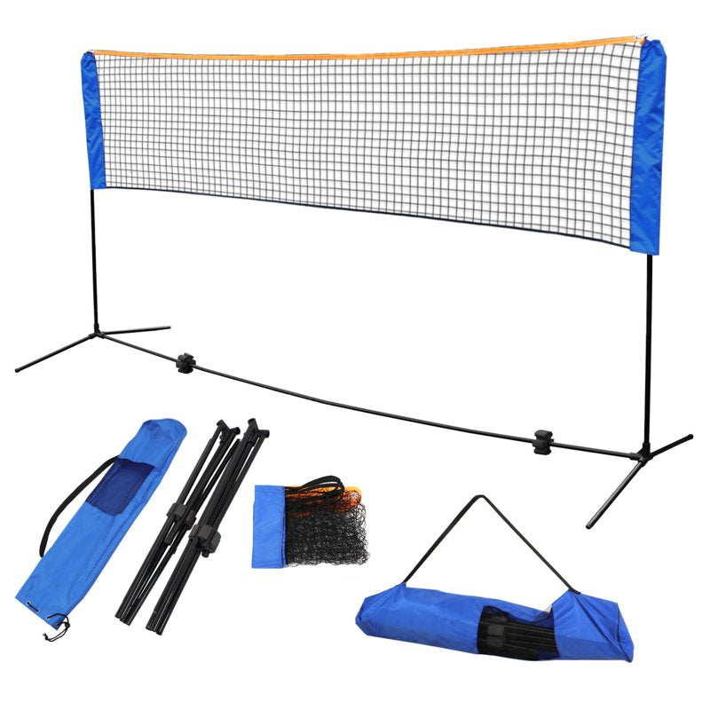 Portable Badminton Net Set 10x5ft with Adjustable Height for Outdoor Games - Includes Carry Case