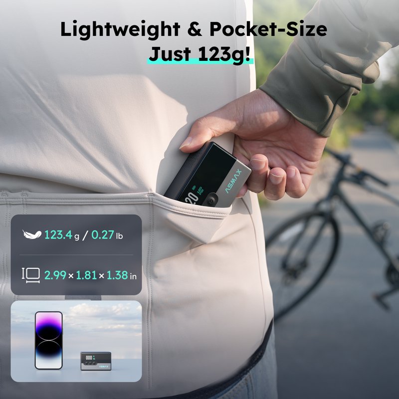 Electric Bike Pump with Digital Gauge, Fast Inflation for Bikes & Balls