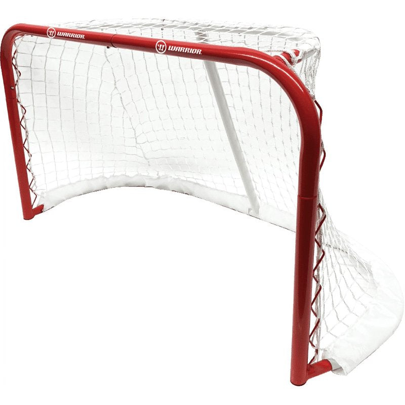 Mini Hockey Goal Set with 30-Inch Metal Net, 2 Player Sticks & Ball - Complete Combo