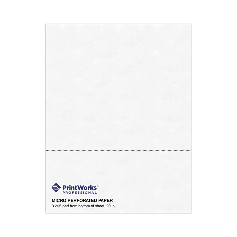 Perforated Printer Paper 8.5 x 11 Inch 2500 Sheets for W-2 1099 Statements