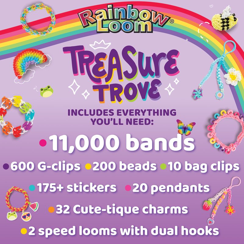 DIY Rubber Band Craft Kit with 11,000 Bands & Accessories for Kids Ages 7+