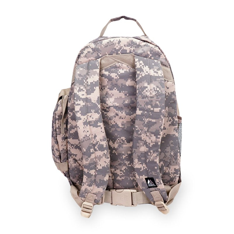 Oversized Digital Camo Backpack for School Travel and Sports - Unisex