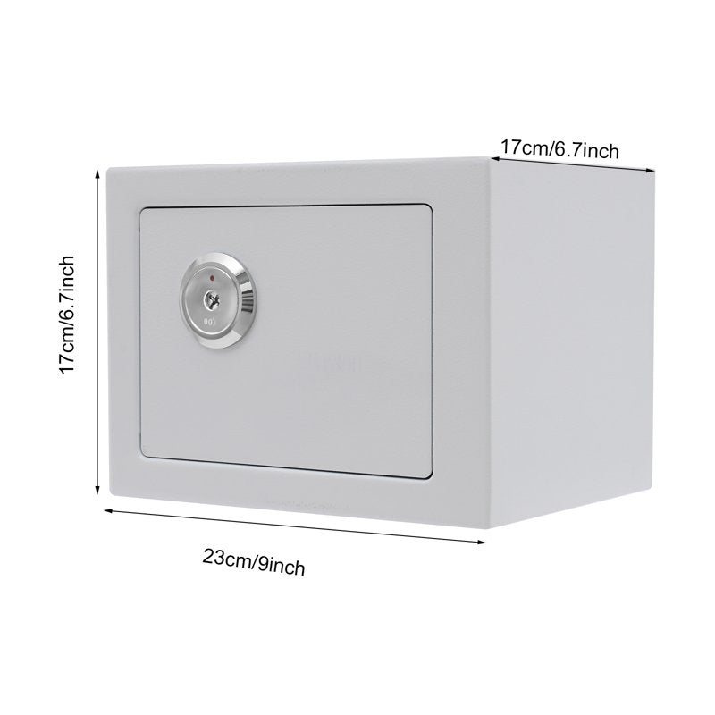 Small Wall-Mounted Deposit Safe with Drop Slot Security Box for Home & Office