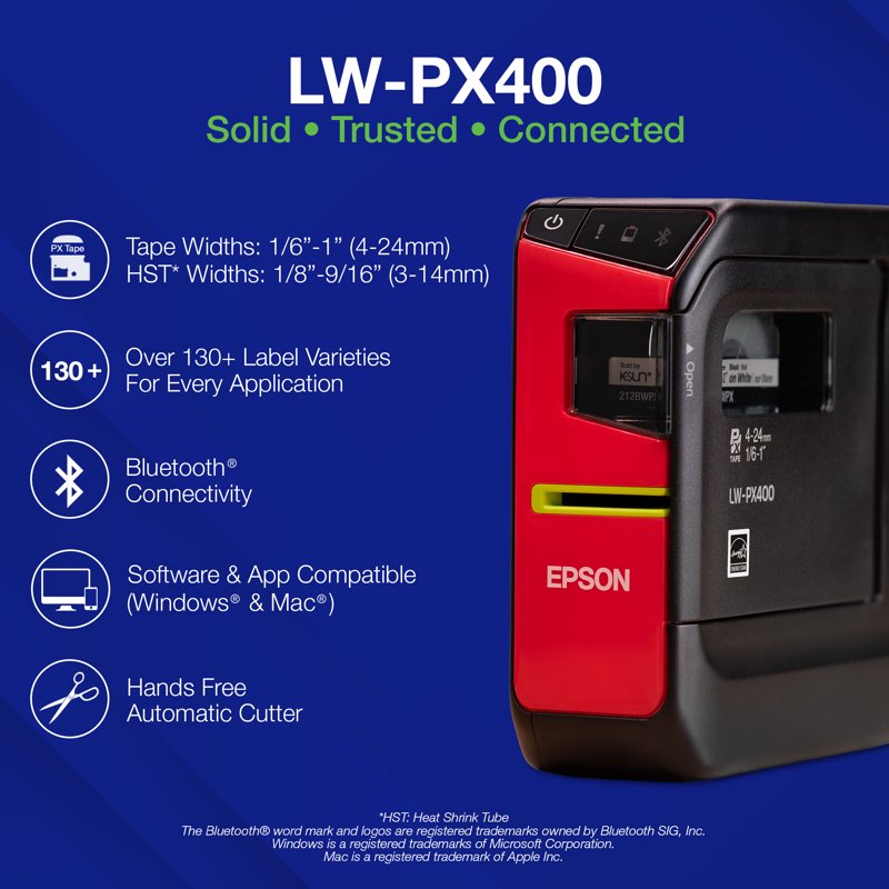 Industrial Label Maker Kit with Wireless Bluetooth and Heat-Shrink Tape – Durable Professional Labeling