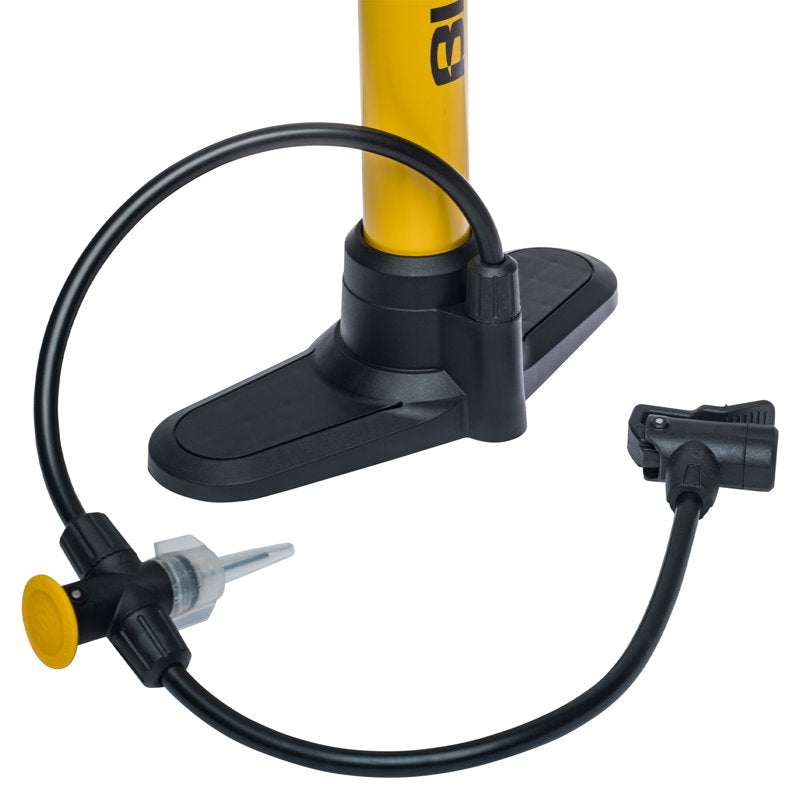 Blackburn Air Tower 2 Sport Bicycle Floor Pump - Yellow, 100 PSI
