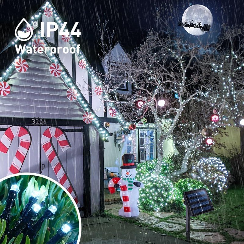 Outdoor Solar String Lights 400 LED 151ft Waterproof 8 Modes for Patio Garden Yard