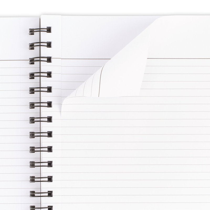 Gray Geo Fashion Notebook - 80 Sheets, 8.5 x 11 Inches, Wirebound