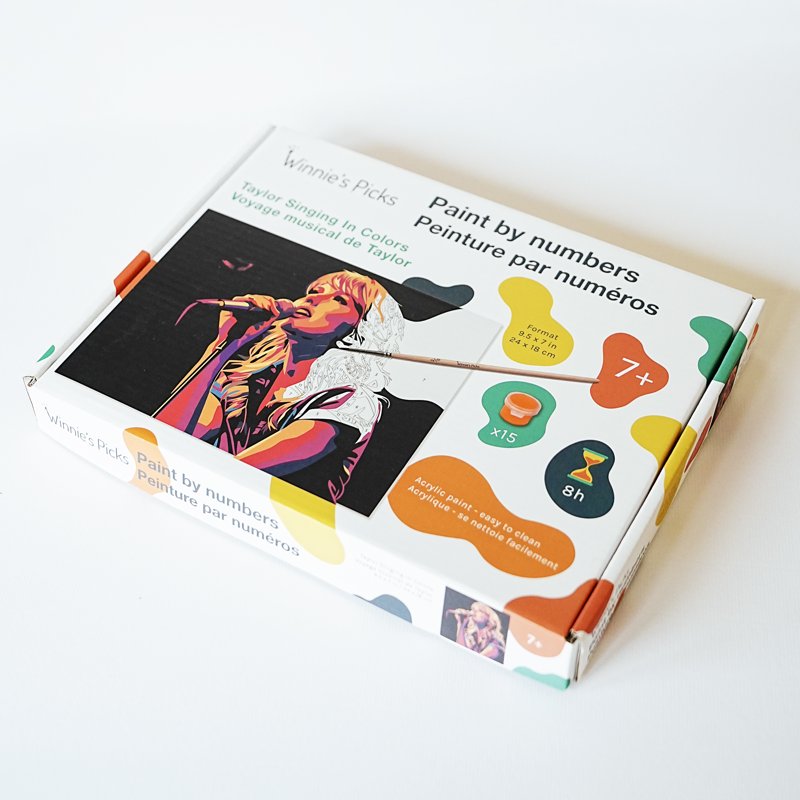 Kids Paint by Numbers Craft Kit for Ages 8-12 - Creative Art Set with Canvas, Paints & Brushes