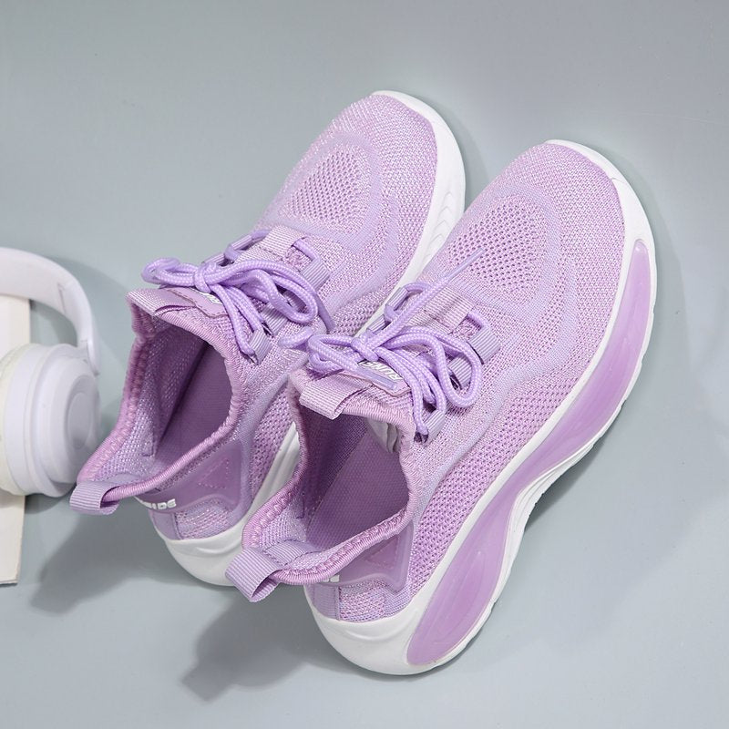 Kids Breathable Knit Athletic Sneakers for Active Boys and Girls