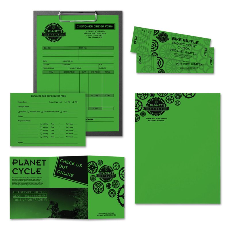 Colorful Multi-Use Printer & Copy Paper – 500 Sheets, 8.5x11, 24 lb, Brightness 94