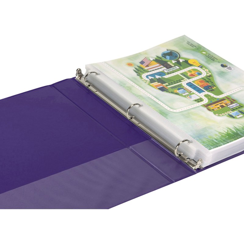 Plant-Based 3-Inch 3 Ring View Binder - Durable Eco-Friendly Office & School Organizer