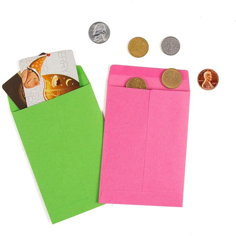 Self-Adhesive Small Envelopes Pack for Seeds Coins Stamps Storage 200 Pack