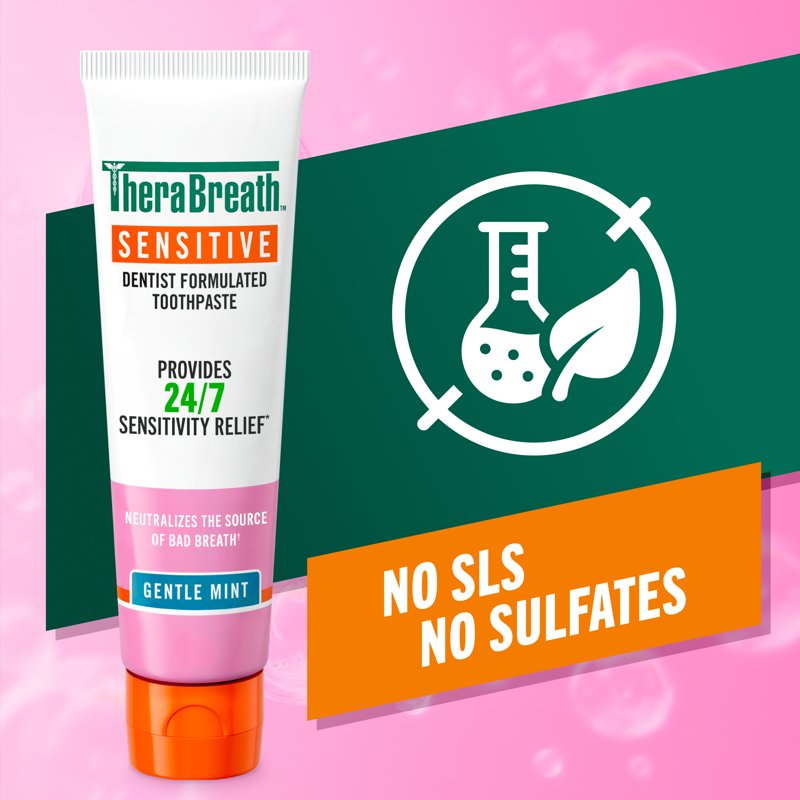 Sensitive Toothpaste with Fluoride & Natural Mint - 4 Oz, 2-Pack