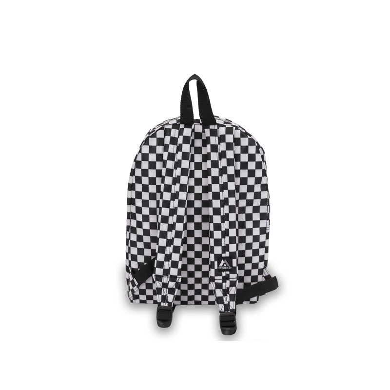 Basic Pattern Backpack with Multiple Color Options - 15x5x11 Inches